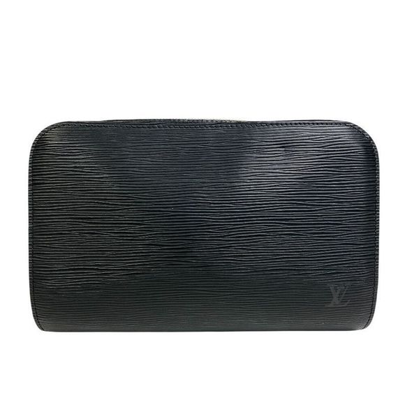 Louis Vuitton M51992 Baikal Second Bag Epi Noir Black Clutch Bag Brand Second - Picture 1 of 8